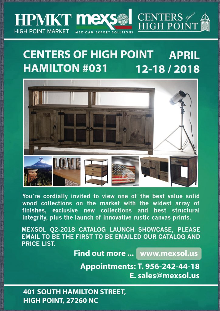 High Point Market 14-18 April 2018